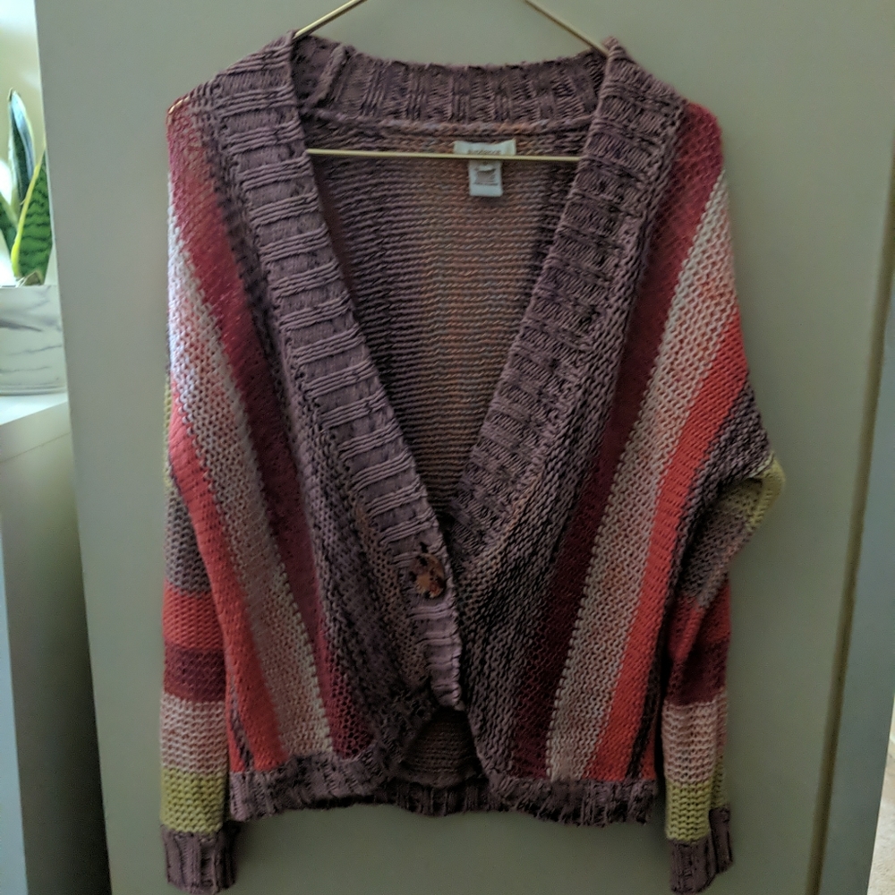 Sundance Multicolor Cardigan Sweater Small